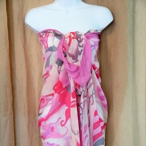 Authentic Emilio Pucci Beach Wrap Pink
